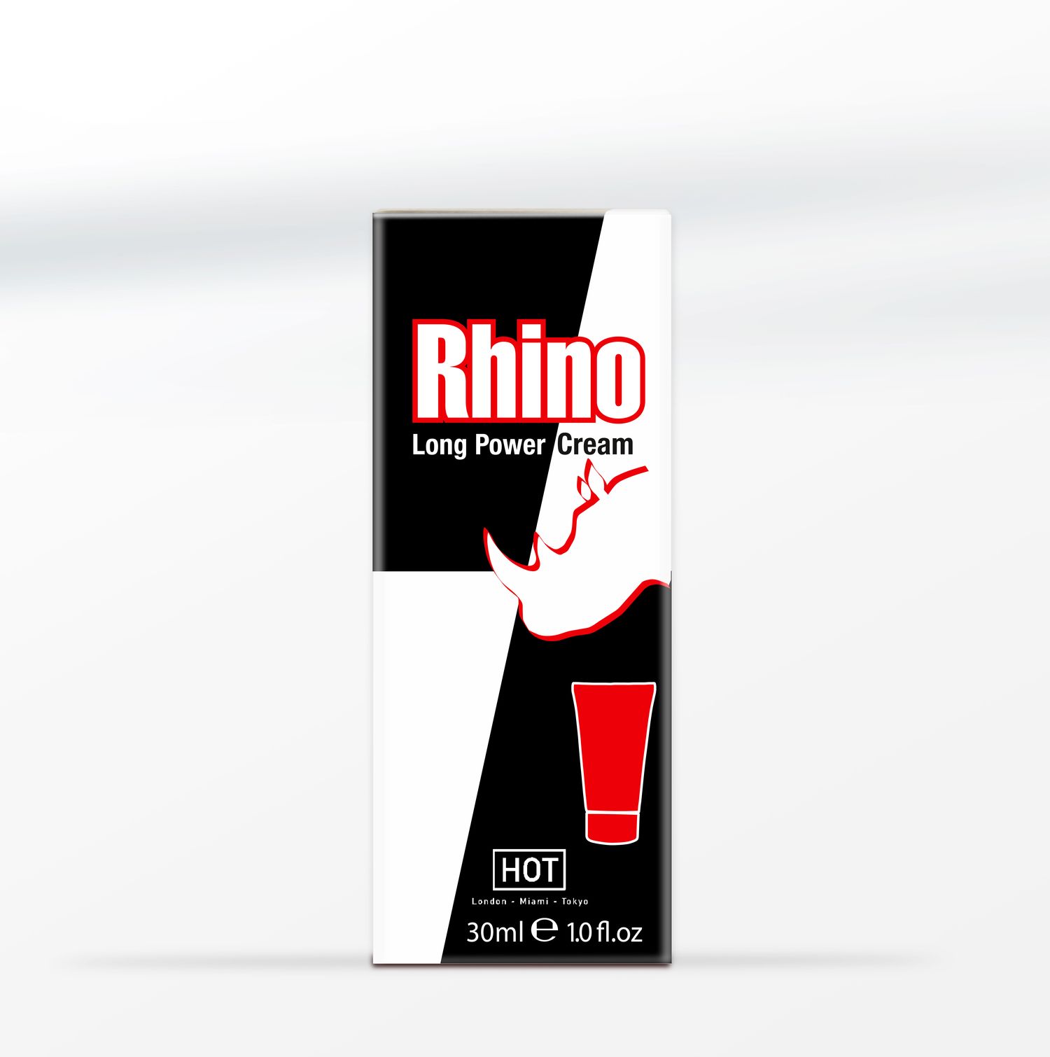 Die Verpackung der Rhino Long Power Creme